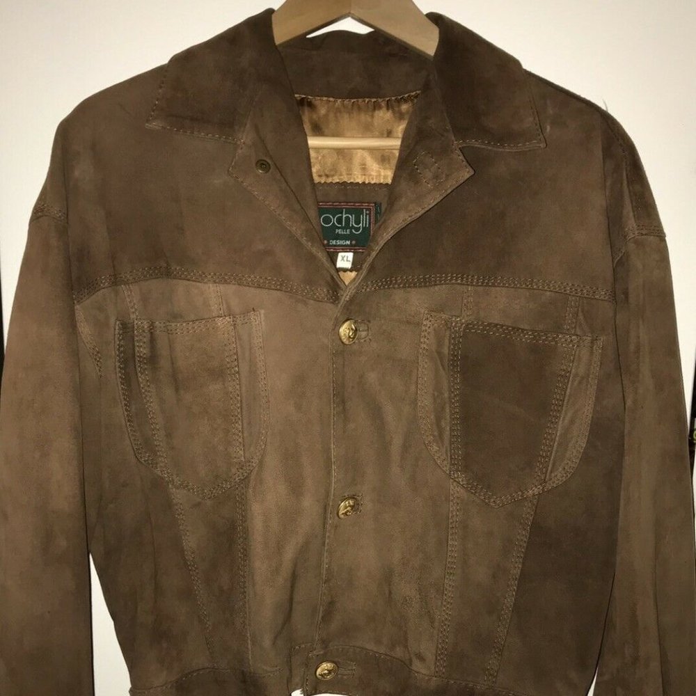 Rare Vintage Kochyli Pelle Design Suede Jacket